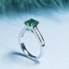 Emerald and Diamond Thiessen Ring