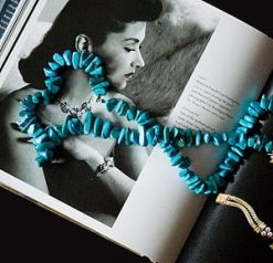 Miami turquoise and sterling silver necklace, £69