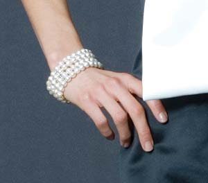 Four strand pearl bracelet