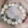 Elegant new pearl and jade bracelet, £39