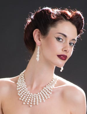 Enchanting six-strand natural pearl necklace from the Hawaiian Isles
