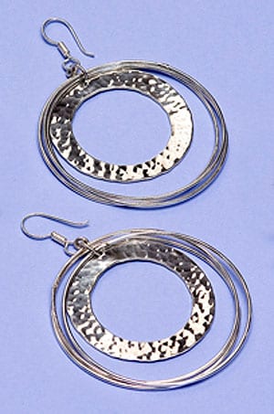 Hula sterling silver earrings