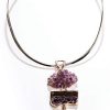A trio of amethysts on a sterling silver collar: the gorgeous new Dream Pendant