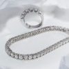 Fabulous Large Diamond and 18ct White Gold Tennis Bracelet: Save over £8,500