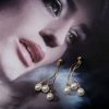Gorgeous new Trois Mondes natural pearl and 14ct gold earrings from Hawaii