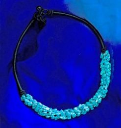 Thea Jewel Collar Necklace in Turquoise, Amethyst or Peridot
