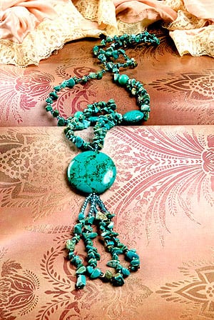Handmade turquoise Mapiya Necklace, only £39