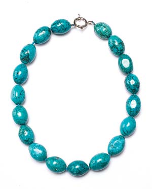 Satanta turquoise and sterling silver necklace
