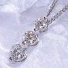 Triple Solitaire Diamond Necklace