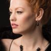Fabulous Wagner Onyx and Gold Earrings from New York
