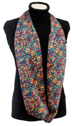 Vibrant new Liberty London silk scarf, 'Jewel': a snip at only £37