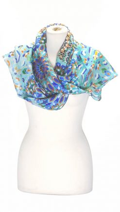Beautiful Pure Silk Chiffon Marrakesh Scarf: Eastern promise by Fox & Chave: a snip at only £39 delivered