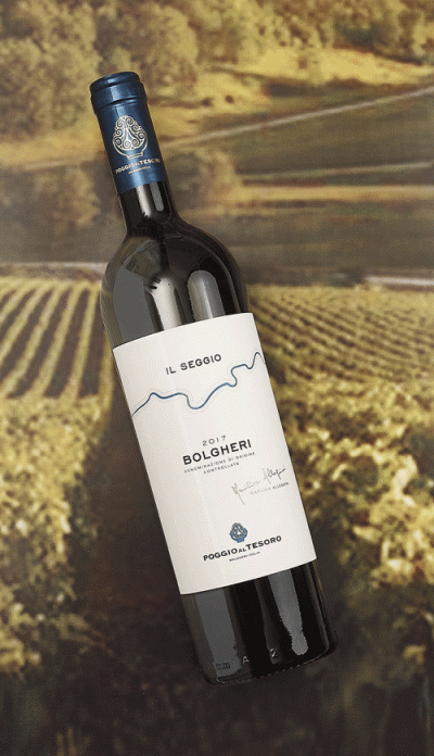 'Super Tuscan' in all but name: Winner of The Wine Merchant 'Top 100 Wines' and Gold Medal Winner in the Sommelier Wine Awards: Poggio al Tesoro's velvety Il Seggio 2017 Bolgheri: case of 12 bottles delivered