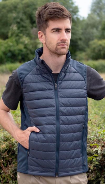 Mark Todd Quilted Unisex Gilet: best price for this cleverly designed warm, lightweight, breathable gilet: shaped to reduce bulk to wear alone or under jackets for riding, shooting and more - Image 2