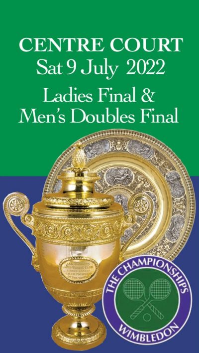 Book Wimbledon 2022 Debenture Tickets: Centre Court, Saturday, July 9: Ladies' Final & Men's Doubles Final