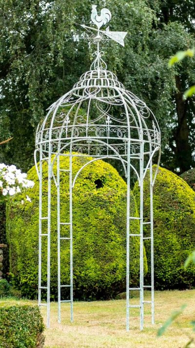 Now's the time to wake up your garden style with this charming new Cockerel Gazebo by Ascalon Design of Herefordshire: perfect for any size of garden: antique green