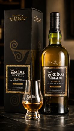 Ardbeg Uigeadail peated Islay single malt Scotch whisky 70cl gift box - 6 bottle case at CountryClubuk