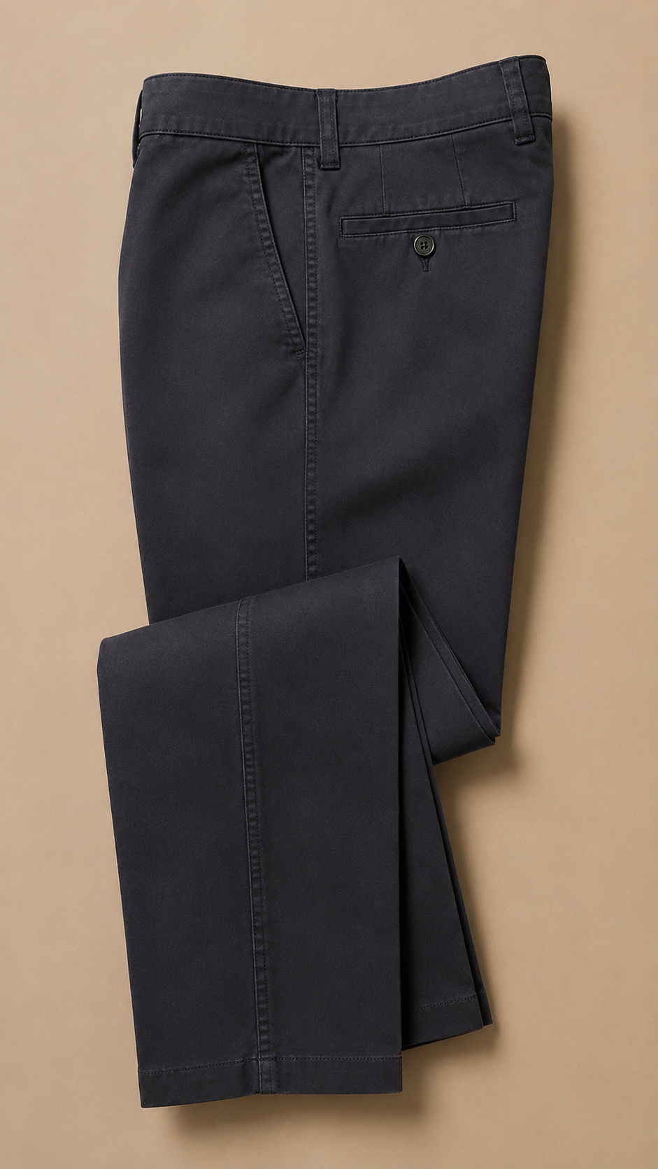 Gurteen Longford tailored autumn chinos in charcoal