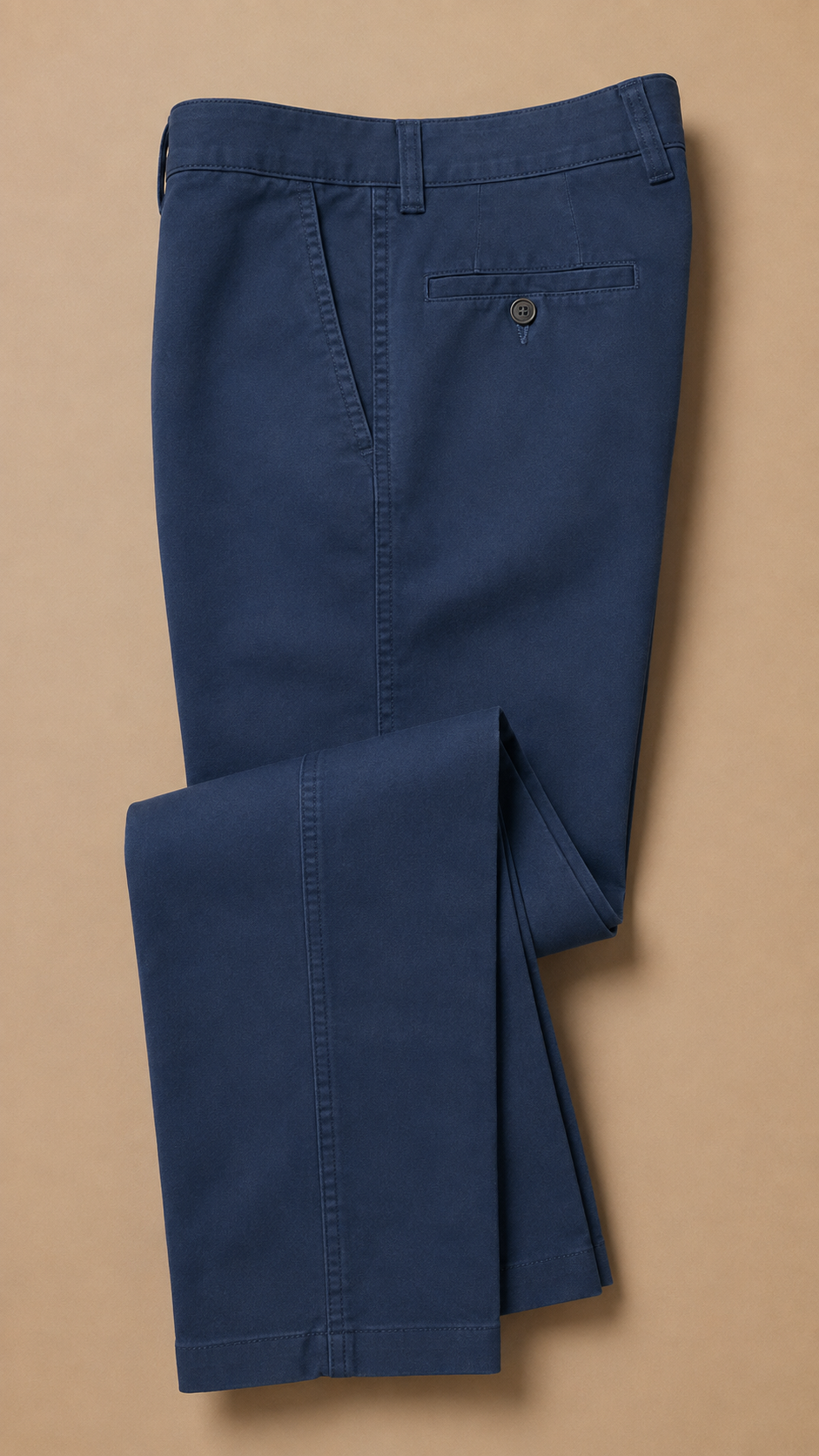 Gurteen Longford tailored autumn chinos in cobalt