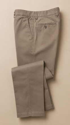 Gurteen Longford tailored autumn chinos in taupe