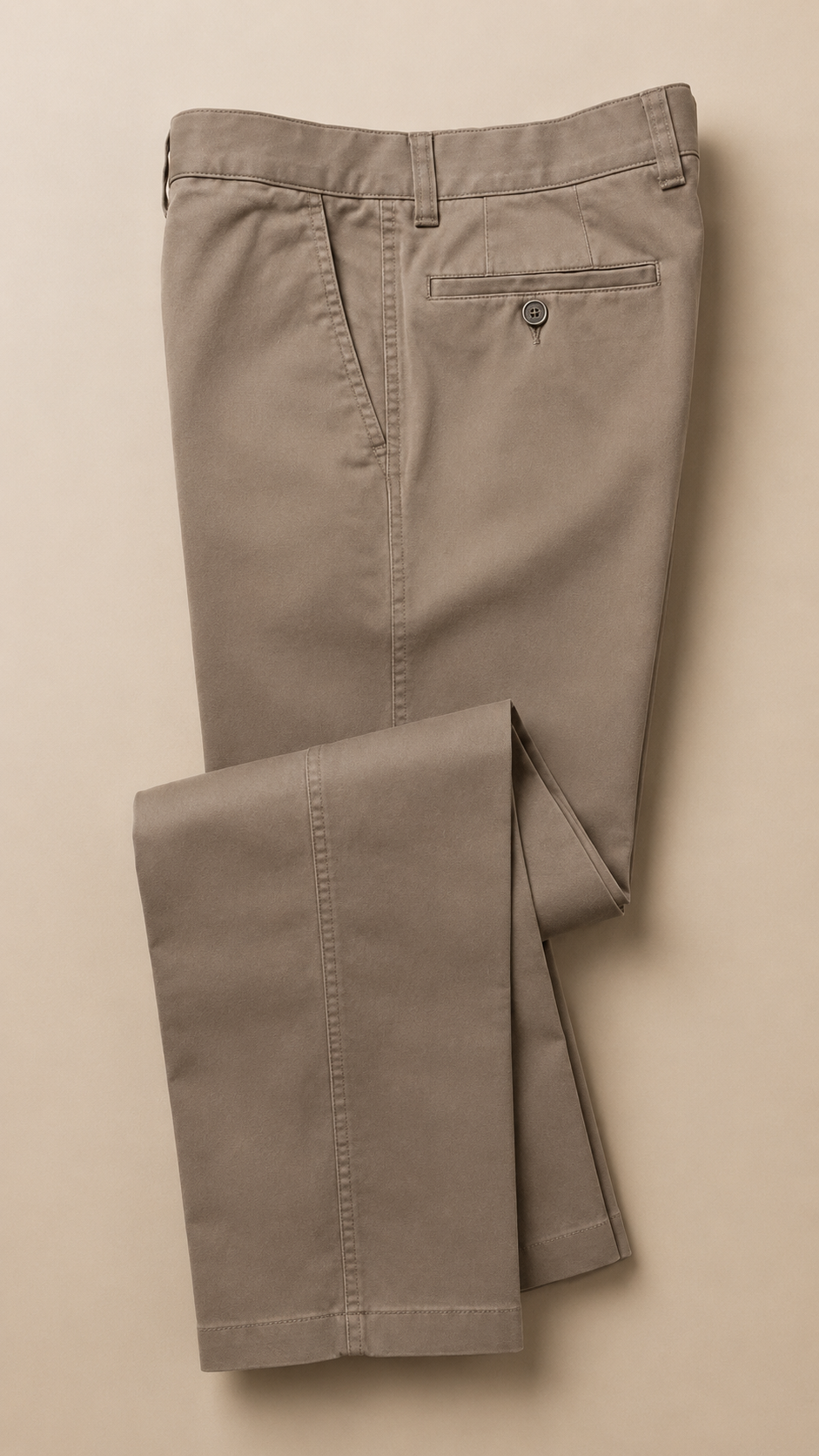 Gurteen Longford tailored autumn chinos in taupe