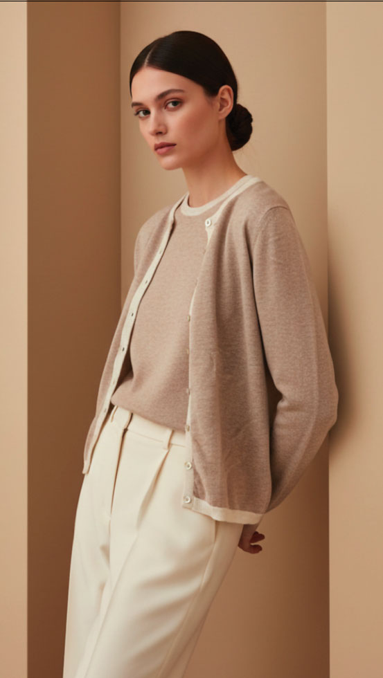 Italian cashmere silk twinset at CountryClubuk