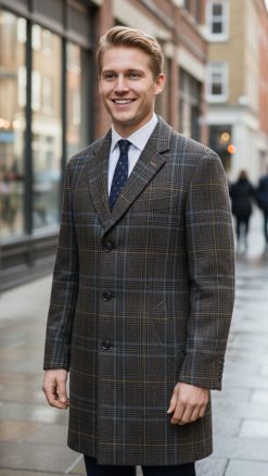 Gurteen check coat best price at CountryClubuk