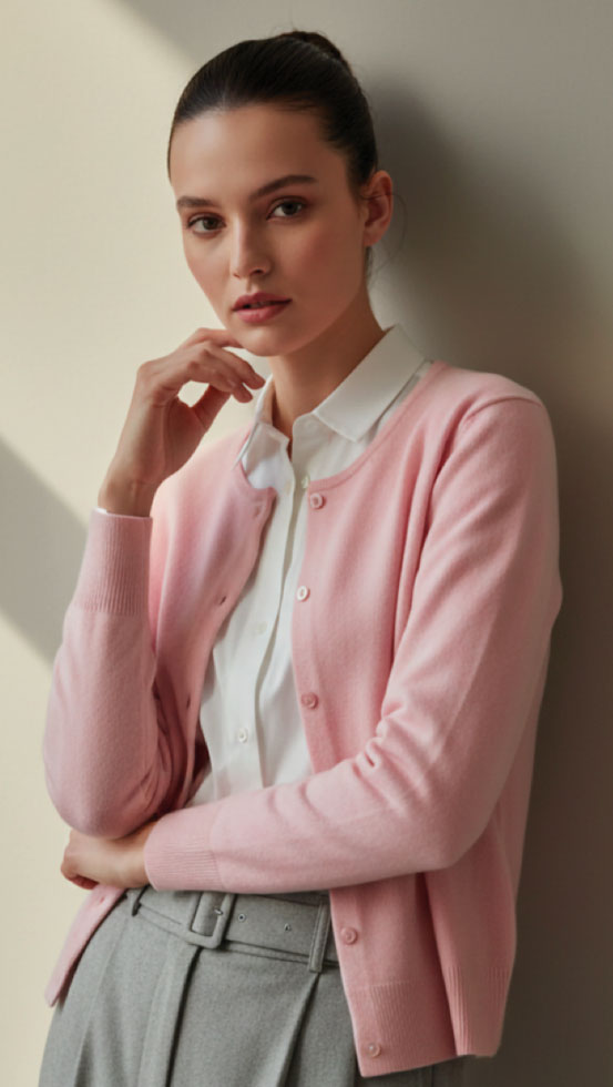 Lona Scott cashmere cardigan 2-ply at CountryClubuk.