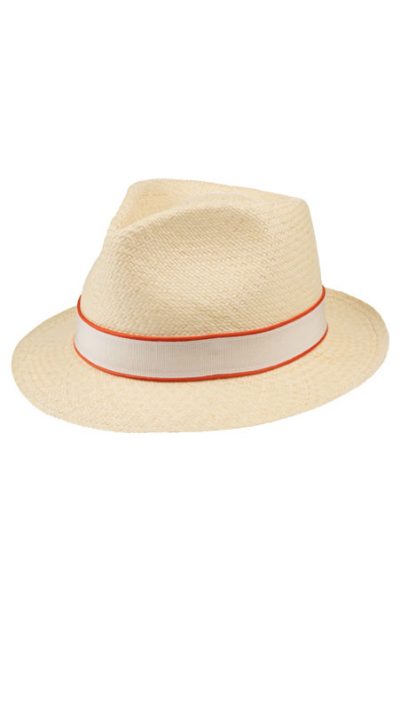 Christys' London Panama Trilby Cream & Orange CountryClubuk best price