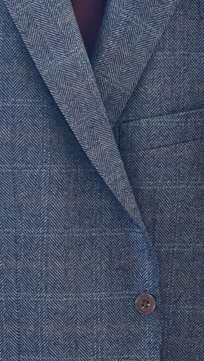 Magee 1866: best price for this distinguished, well-cut pure wool tweed jacket, beautifully tailored by the famous Irish tailors Magee of Donegal: in elegant shades of blue, grey and brown in an intricate weave, this is a jacket that breathes style - Image 2