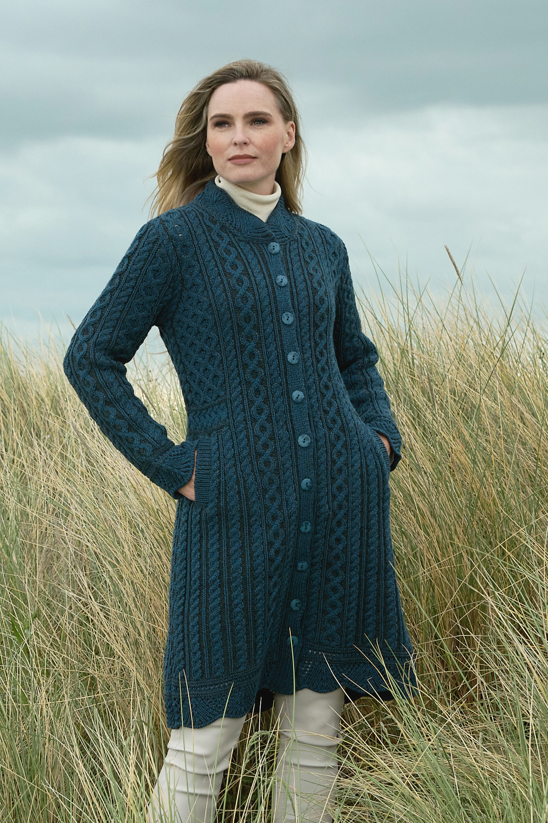 Comfort, versatility and warmth: the cosy, on-trend new Merino wool coat-dress by West End Knitwear of Ireland: Exclusive Members' price - Image 2