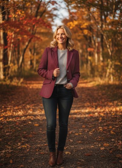 The Magee Tweed Jacket: a modern classic in pink wool tweed, blending Donegal heritage with feminine elegance for every occasion - Image 2