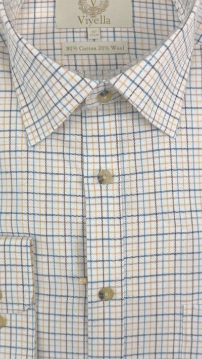 Viyella shirt tattersall check 80/20 best price at CountryClubuk