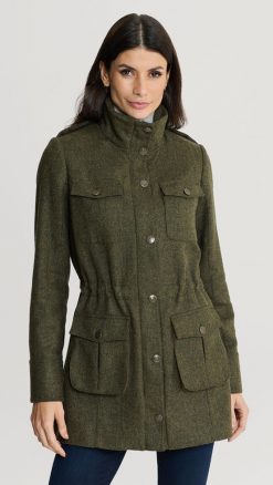 Really Wild Beaufort tweed parka best price at CountryClubuk