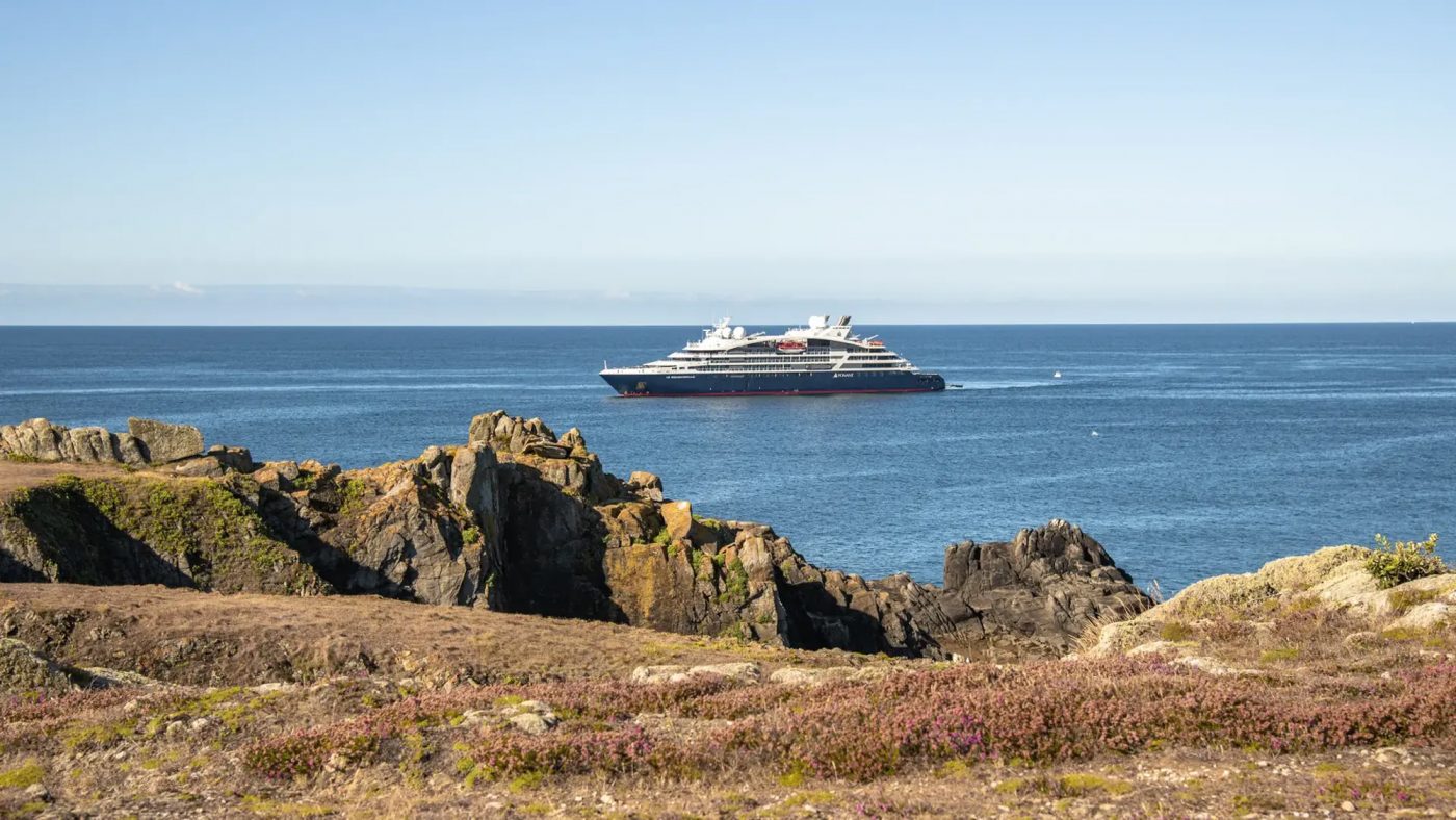 Ponant Le Bougainville cruise ship.