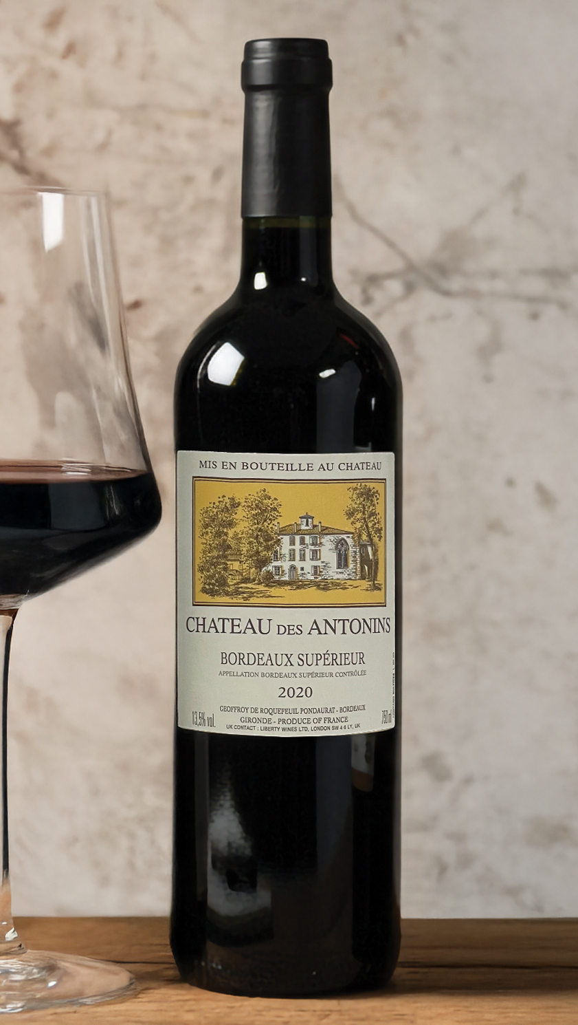 Chateau Antonins red Bordeaux wine 2020 vintage outstanding wine and price at CountryClubuk
