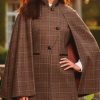Really Wild Balmoral tweed country cape: Heritage defined—timeless tweed designs meet today’s tailoring