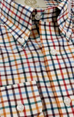 Viyella Tropical Cotton Wool Tattersall Shirt – the new multicoloured summer check shirt at CountryClubuk