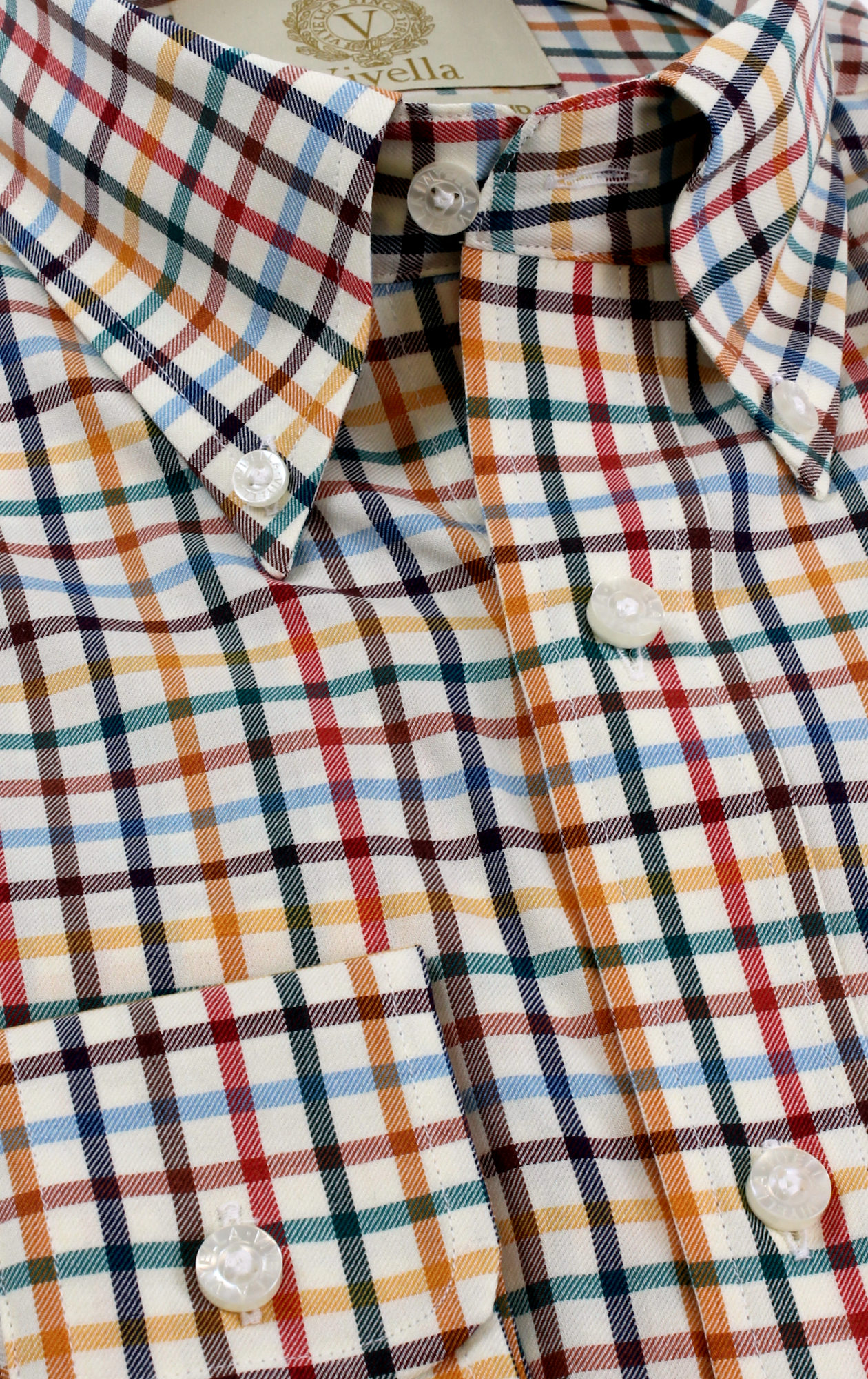 Viyella Tropical Cotton Wool Tattersall Shirt – the new multicoloured summer check shirt at CountryClubuk