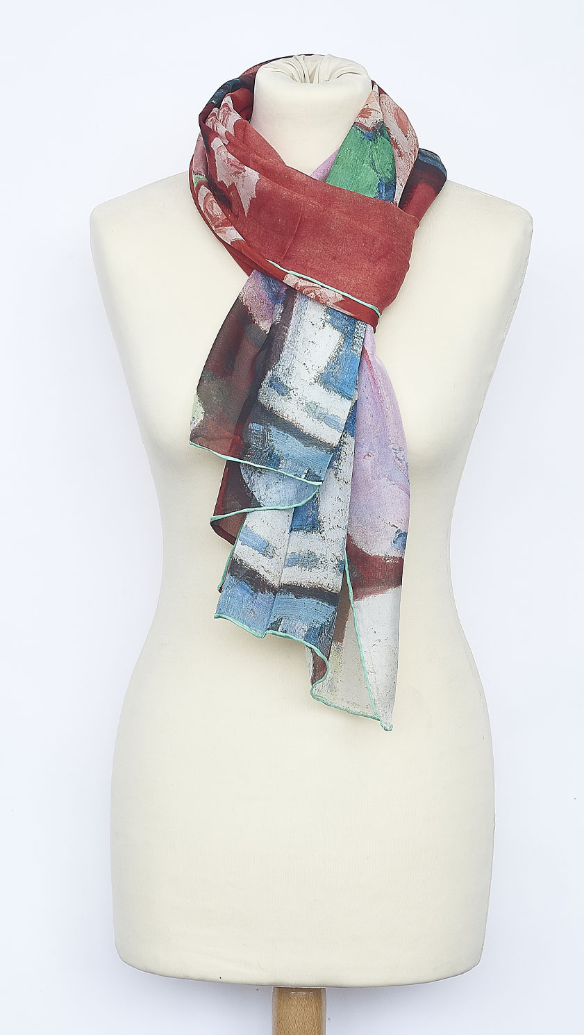 Fox & Chave Peploe Roses Chiffon Silk Scarf: Vibrant Painterly Florals Inspired by Scottish Colourist Samuel John Peploe – Exclusive Spring 2026 Luxury at CountryClubuk - Image 4