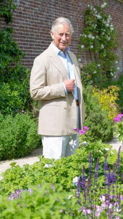 King Charles III in his garden at Highgrove