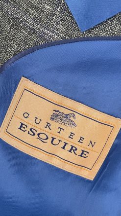 Gurteen Esquire label on Florence jacket tailored in Angelico Italian linen cotton