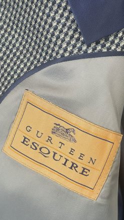 Gurteen Esquire label on Monza jacket tailored in premium Italian silk-wool fabric