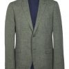 Magee 1866 Westport Blazer in rich minke brown pure cotton basket weave – front view