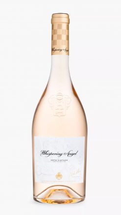Whispering Angel 2025 20th Anniversary Limited Edition Provence rosé bottle with Sacha Lichine signature and angel label