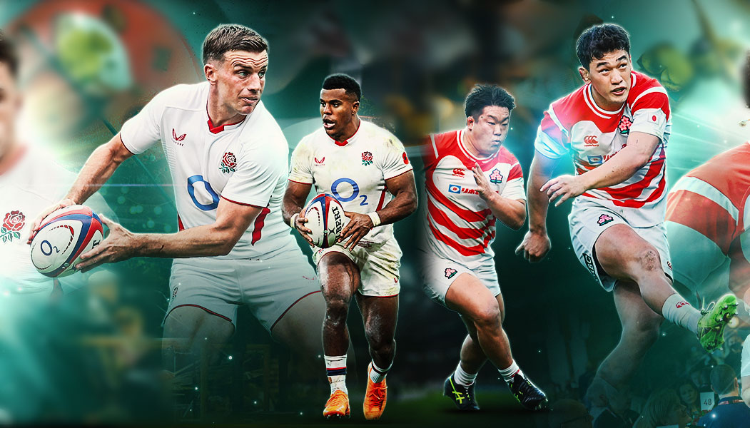 England v Japan rugby players ahead of the Nations Championship 2026 match at Twickenham Stadium