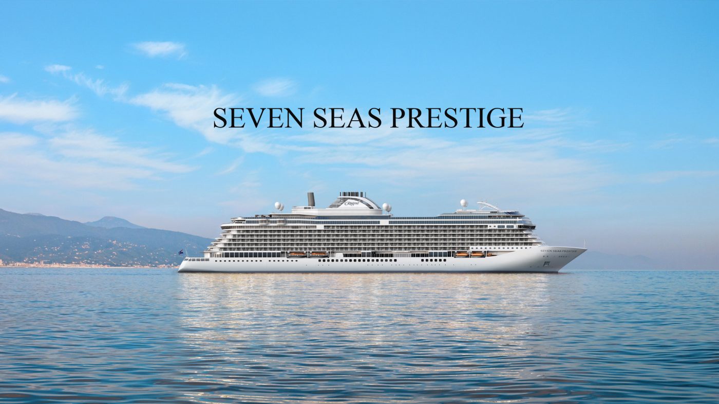 Seven Seas Prestige, Regent Seven Seas Cruises' newest ultra-luxury cruise ship at sea