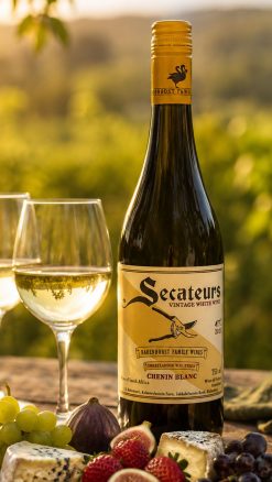 Secateurs Chenin Blanc 2025 by AA Badenhorst, a South African Swartland Chenin Blanc served with cheese, fruit and summer dining.