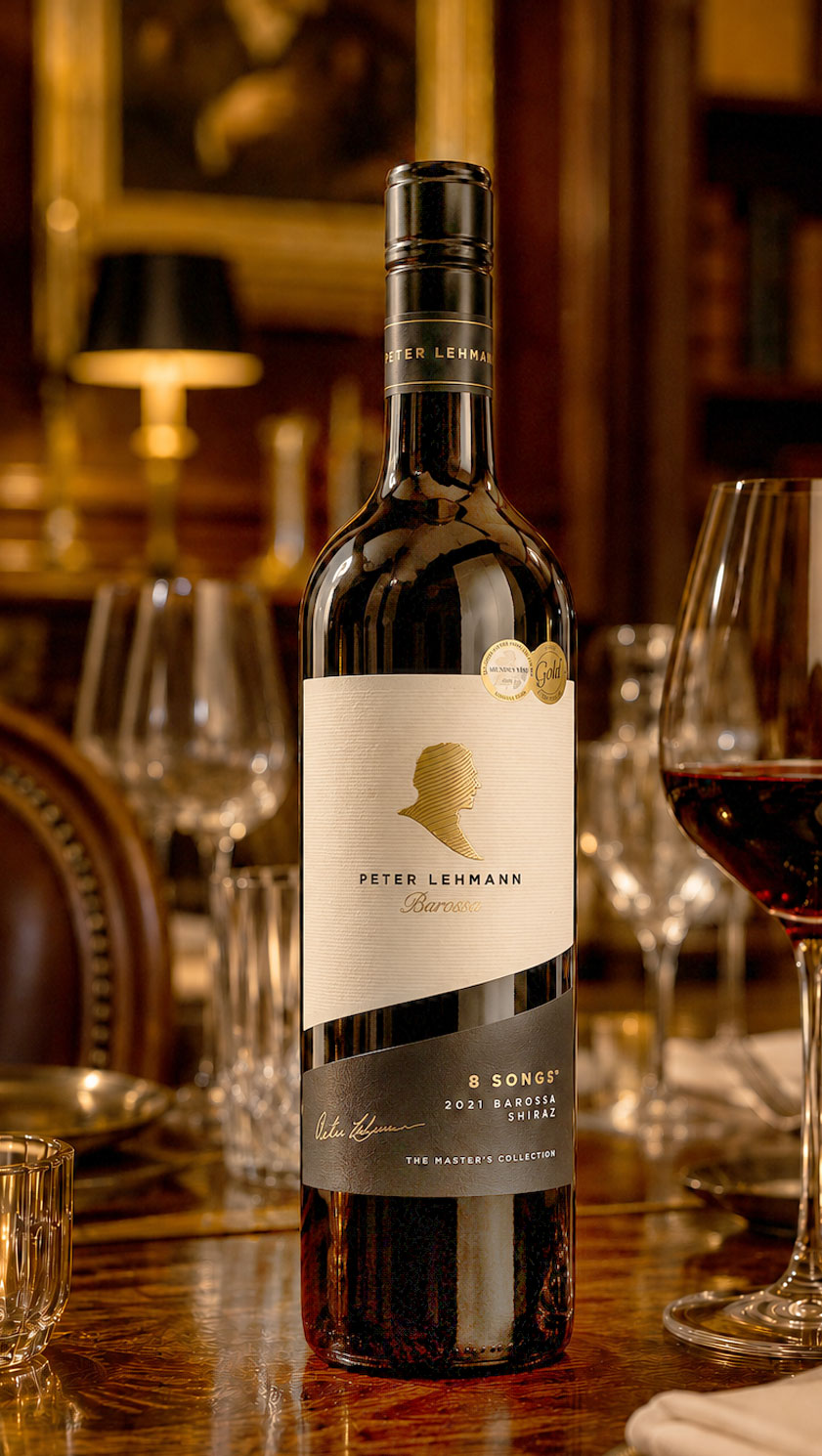 Peter Lehmann 8 Songs Shiraz 2021, award-winning Barossa Valley Shiraz from Australia, recommended by the CountryClubuk Wine Tasting Panel.