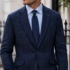 Gurteen Cobham pure wool tweed jacket in Blue Check